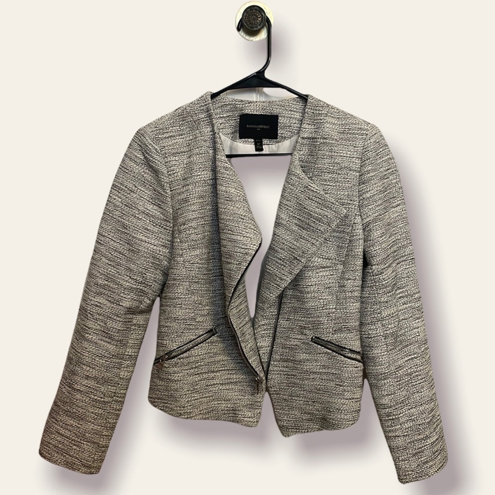 Moto style blazer Banana Republic